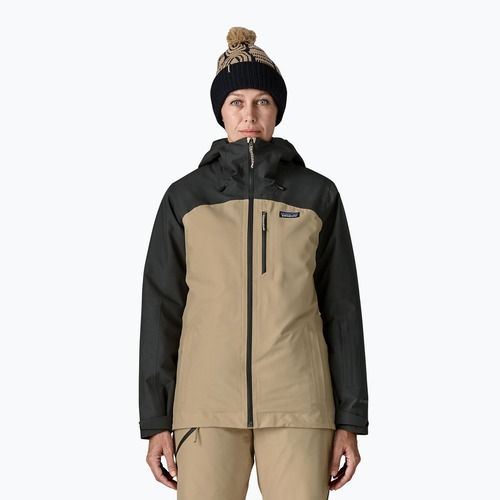 Patagonia Damen Isolierte Powder Town Ruder braun regen Jacke
