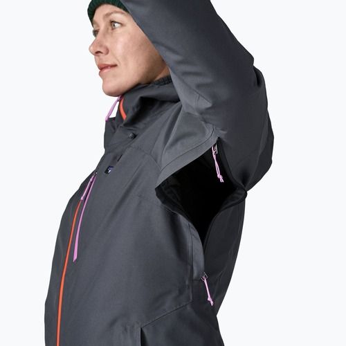 Damen Patagonia isoliert Powder Town Schwelbrand blau w / orange schälen regen Jacke