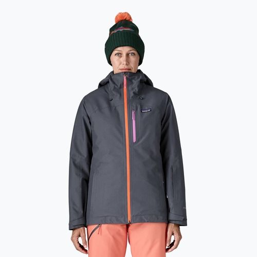 Damen Patagonia isoliert Powder Town Schwelbrand blau w / orange schälen regen Jacke