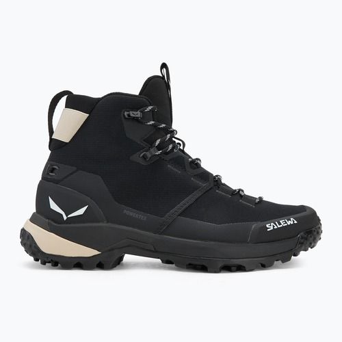Damen-Trekkingstiefel Salewa Puez 2 Mid Ptx schwarz/schwarz