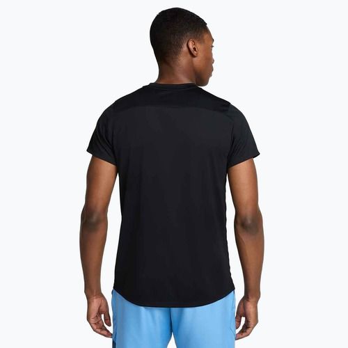 Herren-Tennis-T-Shirt Nike Court Dri-Fit Victory schwarz/weiß