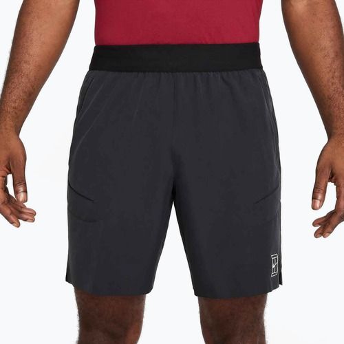 Herren-Tennisshorts Nike Court Dri-Fit Advantage 8" schwarz/weiß