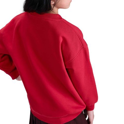 Nike Sportswear Club Fleece Kinder Sweatshirt universitätsrot/weiß