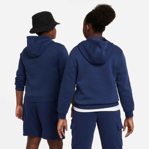 Nike Sportswear Club Fleece Mitternachtsblau/Weiß Kinder Sweatshirt