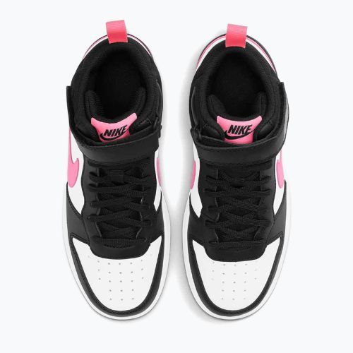 Nike Court Borough Mid 2 schwarz/sunset pulse/weiß Kinderschuhe