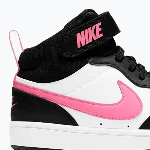 Nike Court Borough Mid 2 schwarz/sunset pulse/weiß Kinderschuhe