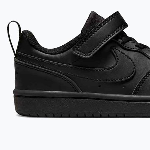 Nike Court Borough Low Recraft Kinderschuhe schwarz/schwarz/schwarz
