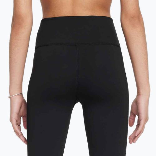 Nike One Dri-Fit High-Waisted schwarz/weiss Kinder Leggings