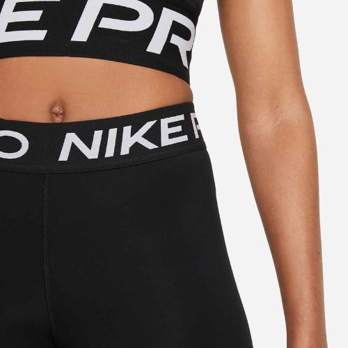 Damen Trainingsshorts Nike Pro 365 8" schwarz/weiß