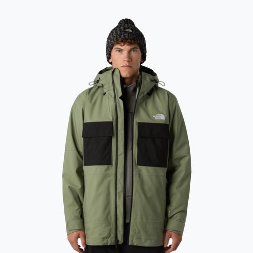 Snowboardjacke Herren The North Face Fourbarrel Triclimate bark mist/black