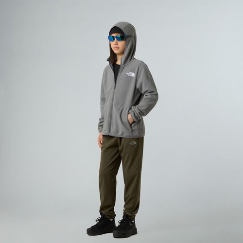 Kinder-Fleecejacke The North Face Teen Glacier Full Zip Hoodie mid grey heather