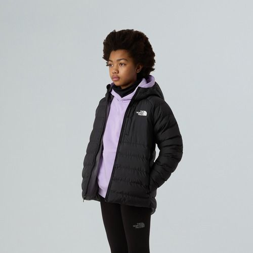 Daunenjacke Kinder The North Face Reversible Perrito Hooded black/smoked pearl