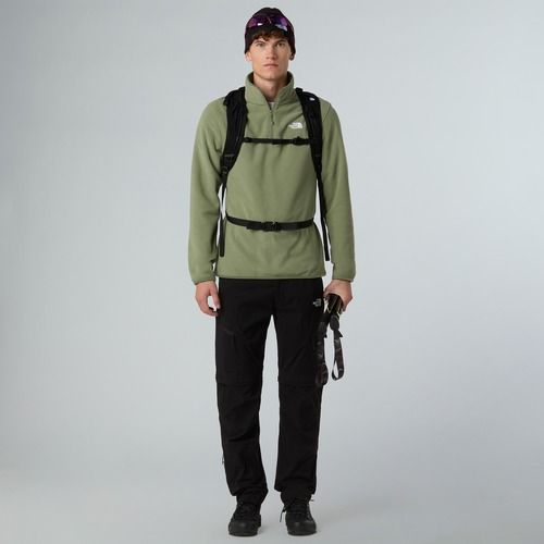 Fleece Hoodie Sweatshirt Herren The North Face Glacier Fleece 1/4 Zip bark mist