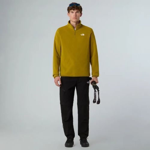 Fleece Hoodie Sweatshirt Herren The North Face Glacier Fleece 1/4 Zip deep dijon