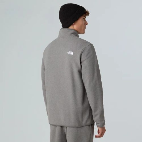Fleece Hoodie Sweatshirt Herren The North Face Glacier Fleece 1/4 Zip mid grey heather