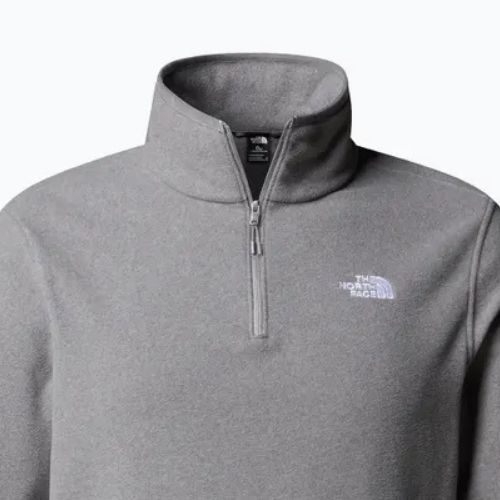 Fleece Hoodie Sweatshirt Herren The North Face Glacier Fleece 1/4 Zip mid grey heather
