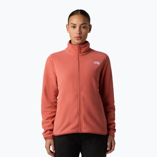 Fleece Hoodie Sweatshirt Damen The North Face Glacier Fleece mars dust