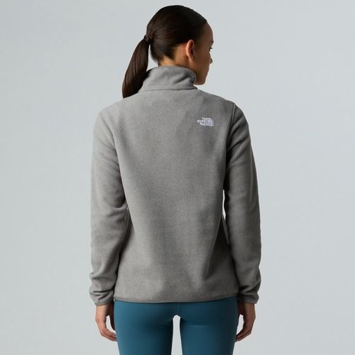 Fleece Hoodie Sweatshirt Damen The North Face Glacier Fleece 1/4 Zip mid grey heather