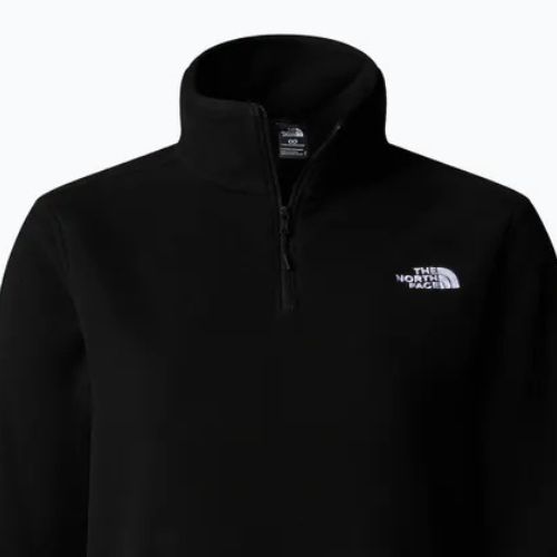 Fleece Hoodie Sweatshirt Damen The North Face Glacier Fleece 1/4 Zip black