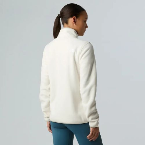 Fleece Hoodie Sweatshirt Damen The North Face Glacier Fleece 1/4 Zip white dune