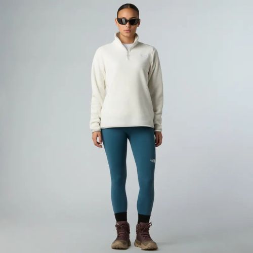 Fleece Hoodie Sweatshirt Damen The North Face Glacier Fleece 1/4 Zip white dune