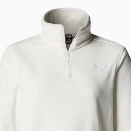 Fleece Hoodie Sweatshirt Damen The North Face Glacier Fleece 1/4 Zip white dune