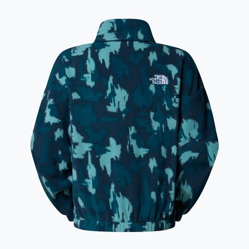 Hoodie Sweatshirt Damen The North Face Mountain Athletics Fleece 1/4 Zip Print deep cypress painted