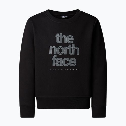 Hoodie Sweatshirt Damen The North Face Reflective Logo Relaxed Crew black