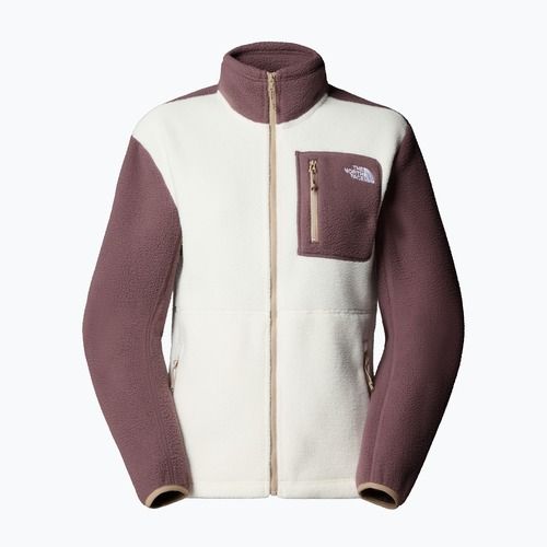 Fleece Hoodie Sweatshirt Damen The North Face Yumiori Full Zip white dune/tawny quartz