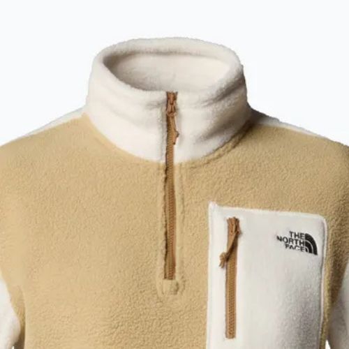 The North Face Damen Yumiori 1/4 Zip Sweatshirt khaki Stein/weiß dune/utility braun