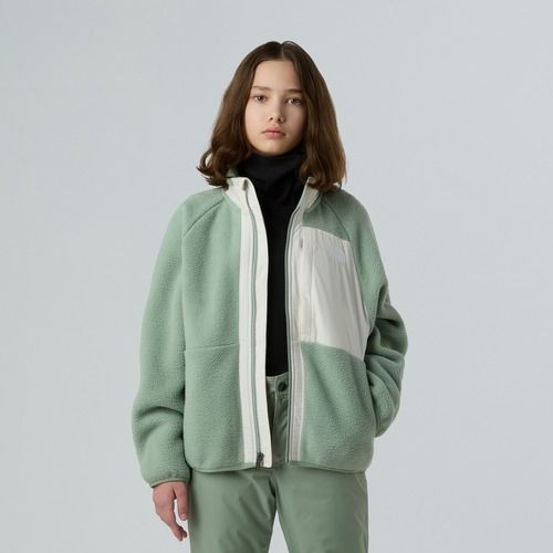 Fleece Hoodie Sweatshirt Kinder The North Face Yumiori Full Zip slate moss/white dune