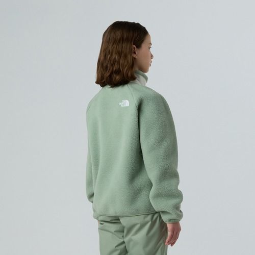 Fleece Hoodie Sweatshirt Kinder The North Face Yumiori Full Zip slate moss/white dune