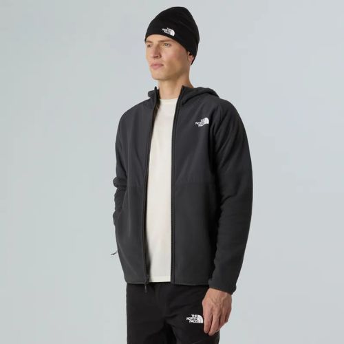 Hoodie Sweatshirt Herren The North Face Glacier Heavyweight Full Zip HD asphalt grey/black