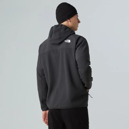 Hoodie Sweatshirt Herren The North Face Glacier Heavyweight Full Zip HD asphalt grey/black