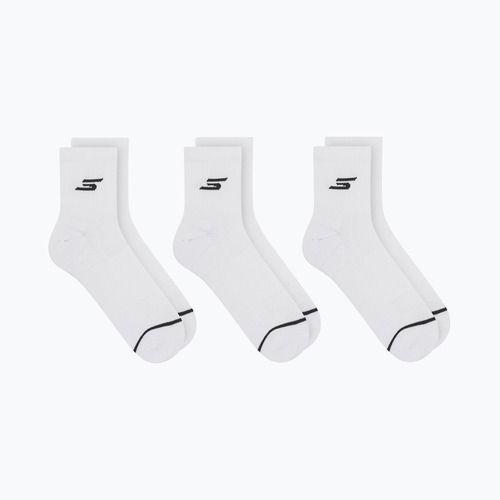 Herrensocken SKECHERS 1/2 Terry Qtr Crew 3 Paar white traditional