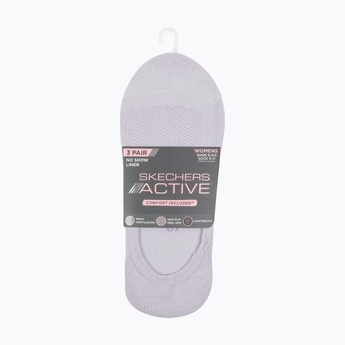 Damensocken SKECHERS Non Terry No Show Liner 3 Paar purple