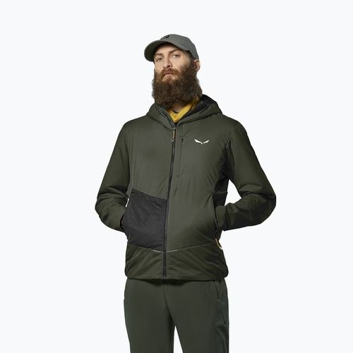 Herren-Hybridjacke Salewa Pedroc Tirol Wool Air Hybrid dark olive
