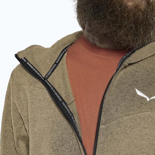 Herren Trekking-Fleecejacke Salewa Puez Rocca Polarlite Hood quicksand
