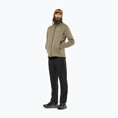 Herren Trekking-Fleecejacke Salewa Puez Rocca Polarlite Hood quicksand