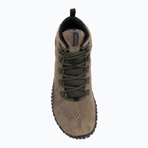 Herren Barfußschuhe Merrell Wrapt Mid WP olive/black