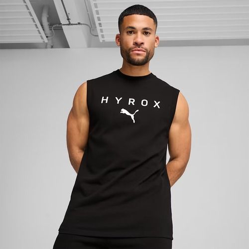 Herren-Trainingsshirt PUMA x HYROX Cutoff Tank schwarz