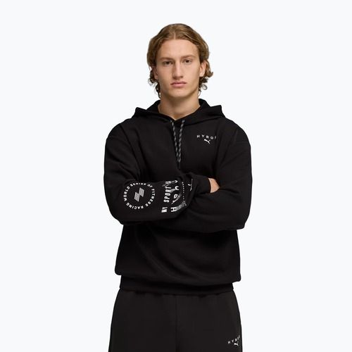 Herren Trainingspullover PUMA x HYROX Cloudspun Hoodie schwarz