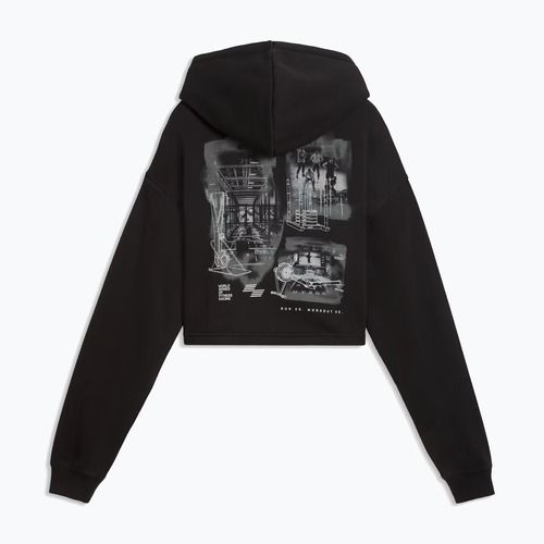 Damen Trainingspullover PUMA x HYROX Heavyweight Hoodie schwarz