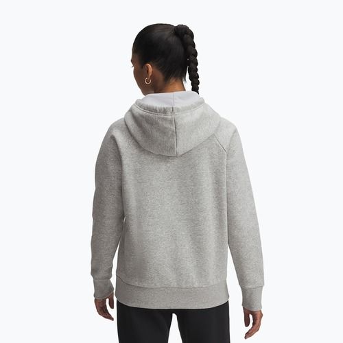 Hoodie Sweatshirt Damen Under Armour Rival Feelce Shimmer Hoody mod gray light heather/iridescent
