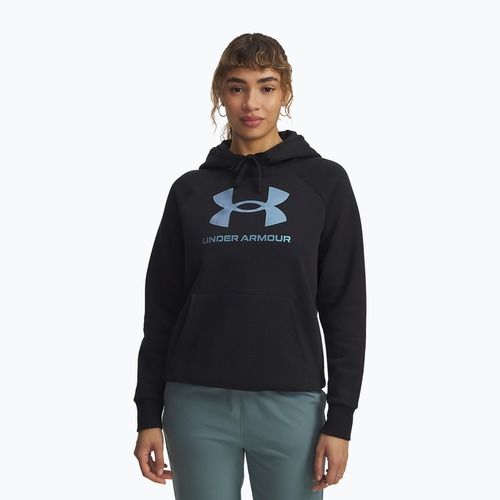 Hoodie Sweatshirt Damen Under Armour Rival Feelce Shimmer Hoody black/iridescent