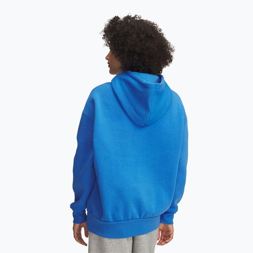 Hoodie Sweatshirt Damen Under Armour Icon Fleece Hoodie blue atlantis/white