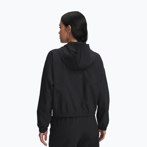 Jacke Damen Under Armour Rival Woven Hoody black/black/white