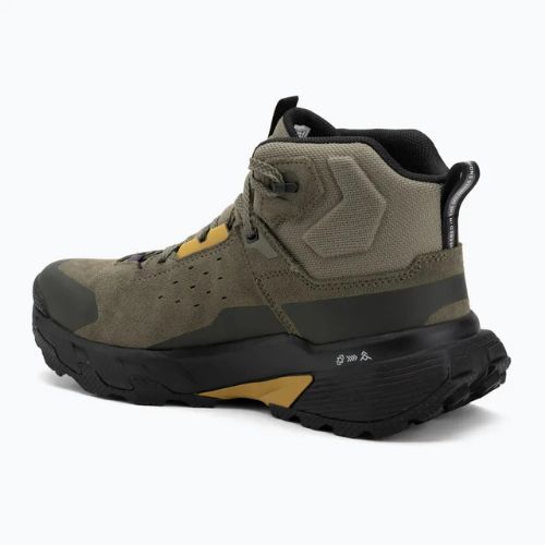 Herren-Trekkingschuhe Salewa Pedroc 2 Leather Mid PTX faded green/dark olive