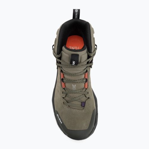Damen-Trekkingschuhe Salewa Pedroc 2 Leather Mid PTX faded green/dark olive