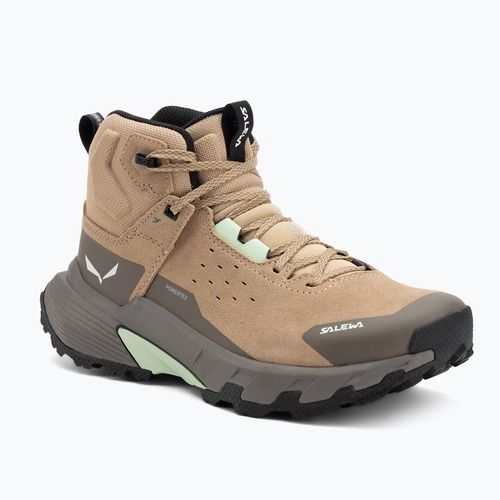 Damen-Trekkingschuhe Salewa Pedroc 2 Leather Mid PTX quicksand/bungee cord